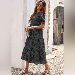 Black and White Polka Dot Dress